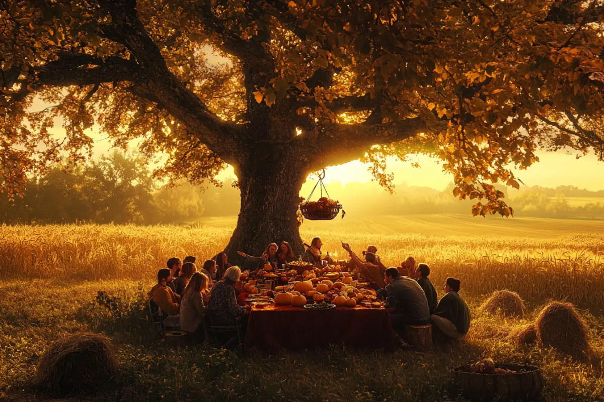 mabon fall equinox feast golden tree