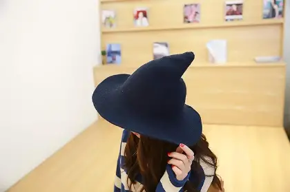 The Classic Blue Witch Hat