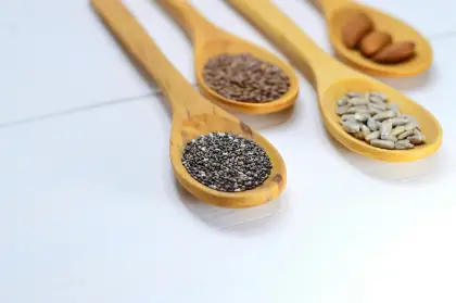 spices in wooden spoon